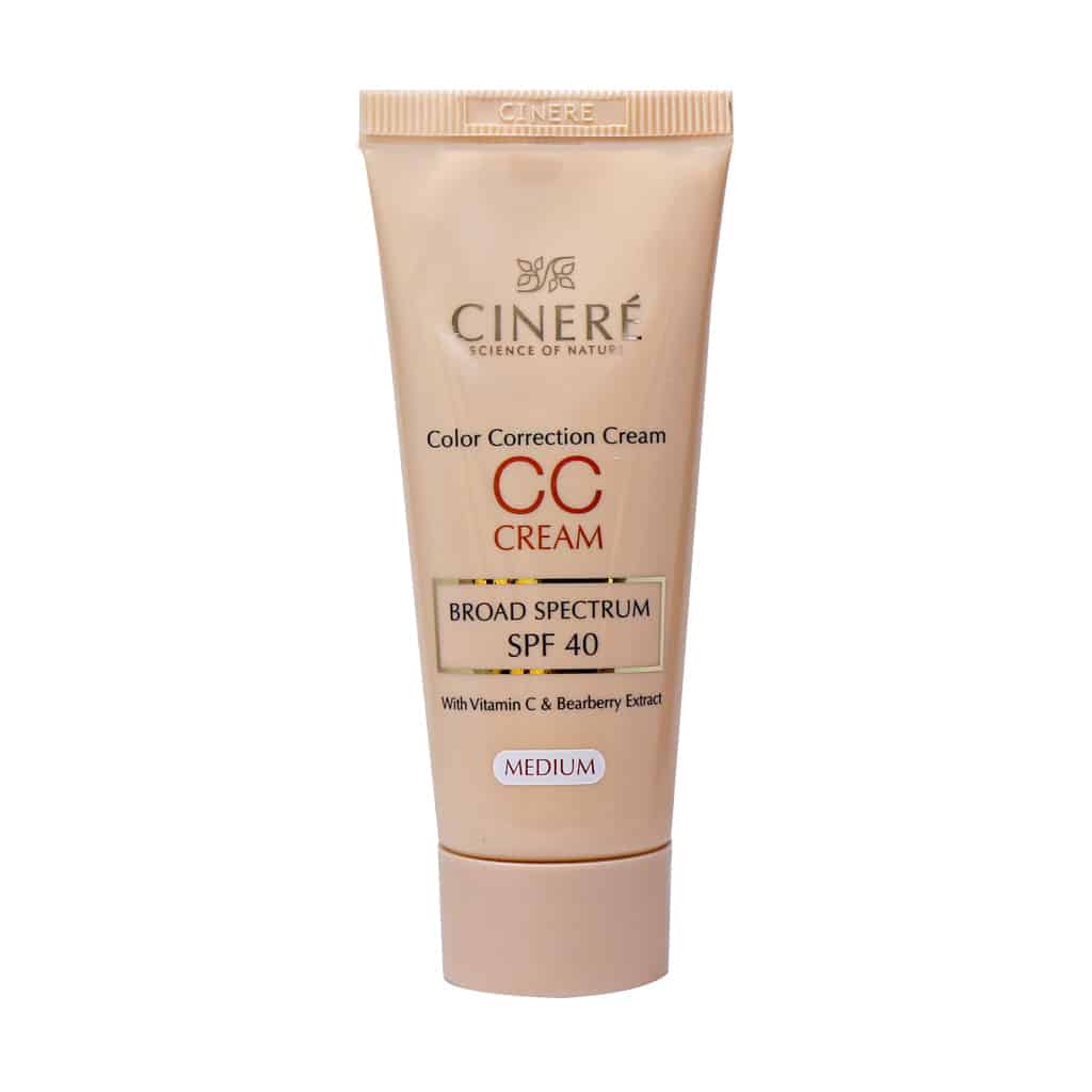 سینره سی سی کرم SPF40 کرم پودر روشن کننده با Medium