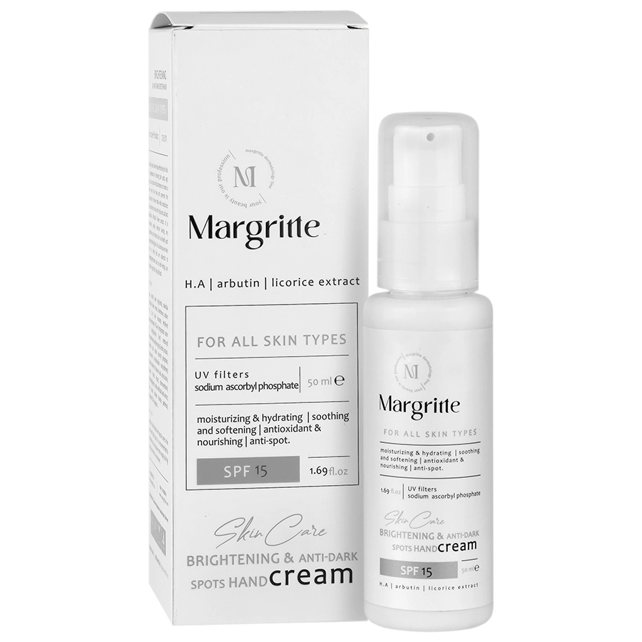 مارگریت کرم روشن کننده و ضدلک دست SPF15