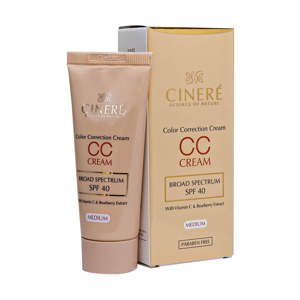 سینره سی سی کرم SPF40 کرم پودر روشن کننده با Medium - تصویر 2