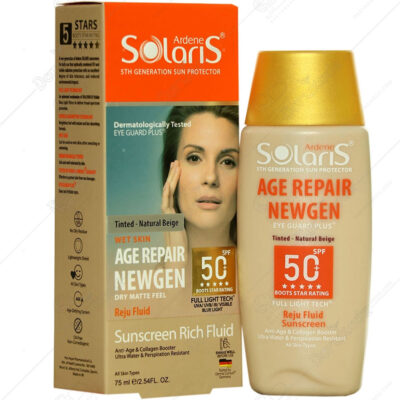 آردن سولاریس AGE RepairNEWGEN ضدآفتاب فلوئید ضدچروک SPF50 رنگی بژ طبیعی