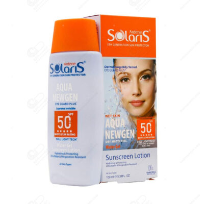 آردن سولاریس AQUA NEWGEN ضدآفتاب لوسیون آبی SPF50 فاقد چربی