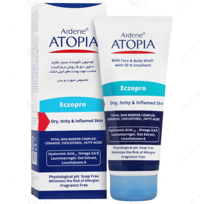 آردن آتوپیا Eczopro لوسیون شوینده بسیار ملایم بدن و صورت ۵۰٪ روغن (پوست خیلی خشک و اگزمایی)