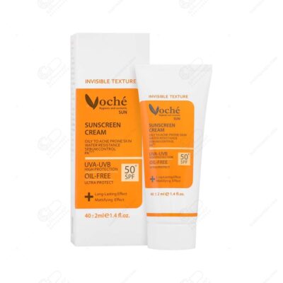 ووچه- کرم ضدآفتاب بی رنگ پوست های چرب و مستعد SPF50