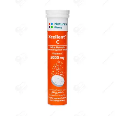 قرص جوشان اکسلنت C 2000 میلی گرم نیچرز پلنتی 13 عددی