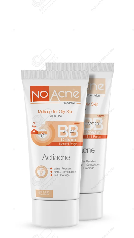 نوآکنه BB کرم پودر پوست های چرب و جوشدار بژ طبیعی SPF20 - تصویر 2