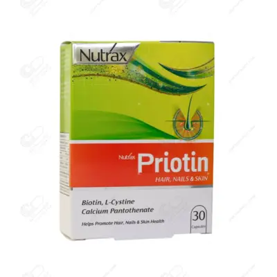 پریوتین نوتراکس کپسول 30 عددی- کمک به حفظ سلامت مو ناخن (Priotin)