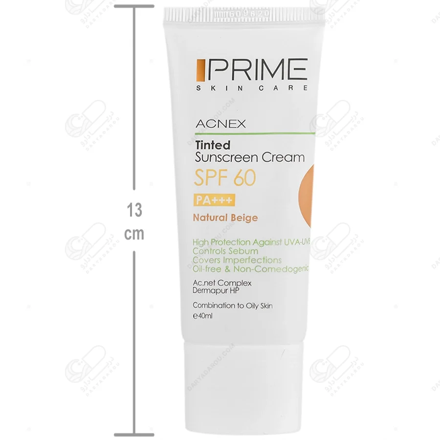 پرایم ضدآفتاب SPF60 بژ طبیعی ۴۰م - تصویر 2