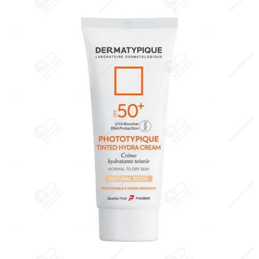 درماتیپیک کرم ضد آفتاب رنگی پوست خشک spf50 (بژ طبیعی) فتوتیپیک
