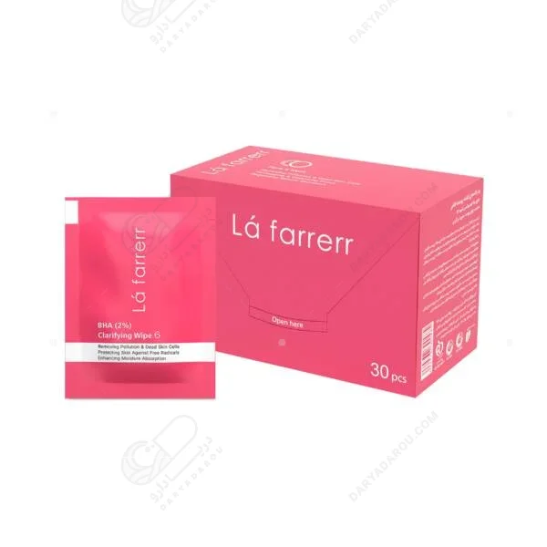 پد پاکسازی کننده پوست BHA (2%) لافارر 30 عددی (شماره 6)